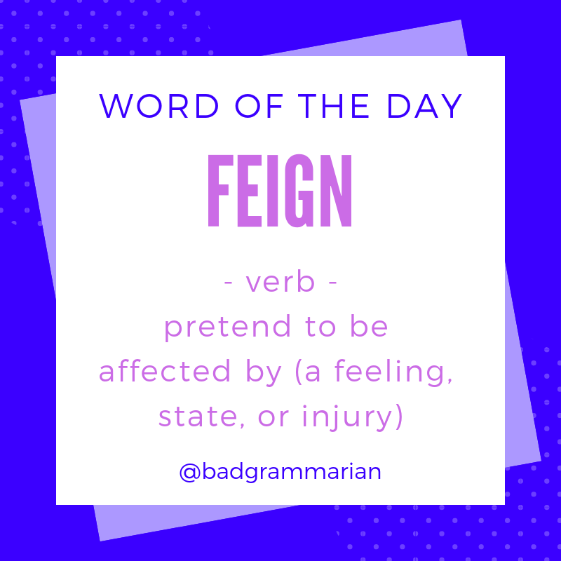 feign Word of the Day