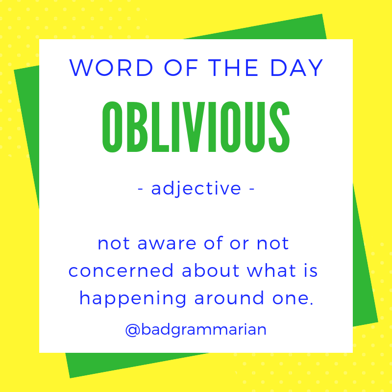 oblivious Word of the Day