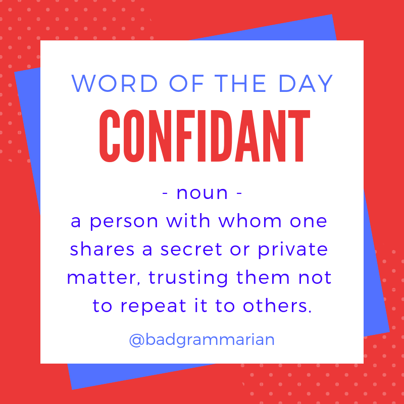 confidant Word of the Day