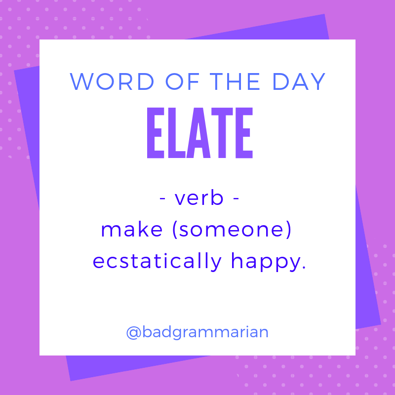 elate Word of the Day