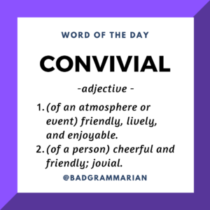 convivial-word-of-the-day