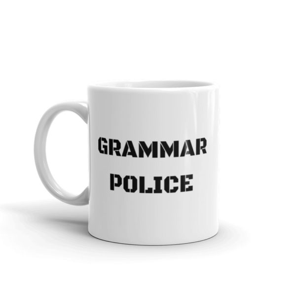 Grammar Police Mug - White