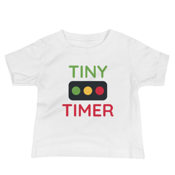 "Tiny Timer" Baby Jersey Short Sleeve Tee - Image 4