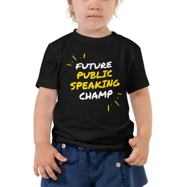 "Future Public Speaking Champ" Toddler Short Sleeve Tee - Image 2