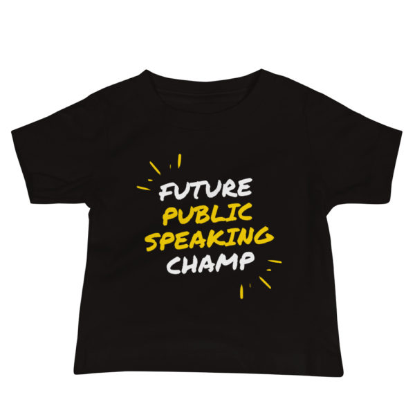 "Future Public Speaking Champ" Baby Jersey Short Sleeve Tee