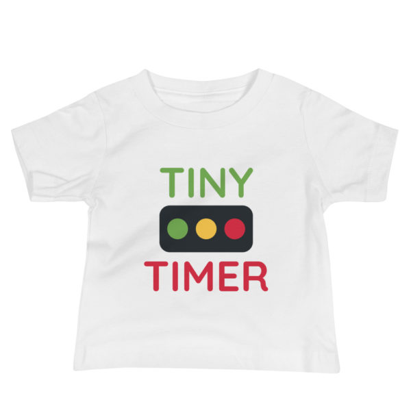 "Tiny Timer" Baby Jersey Short Sleeve Tee