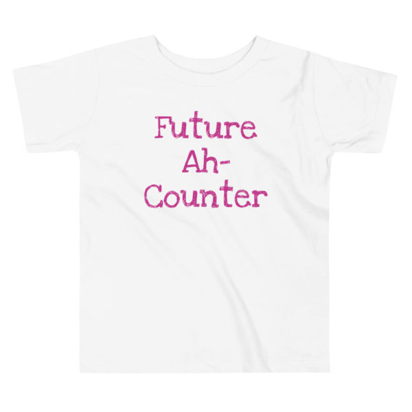 "Future Ah-Counter" Toddler Short Sleeve Tee