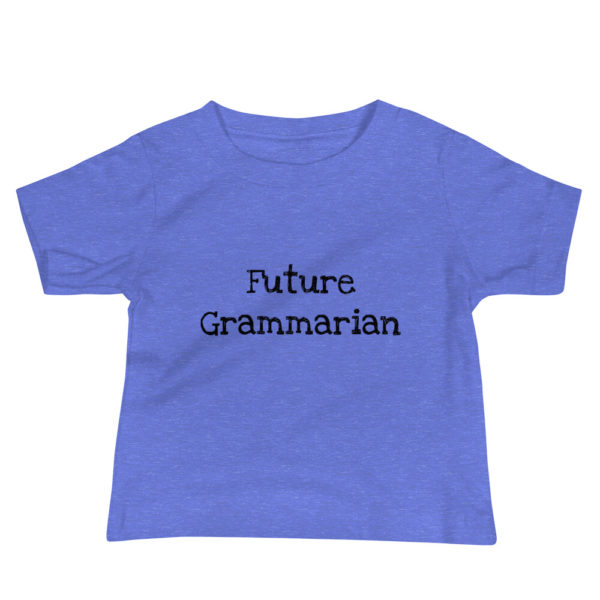 "Future Grammarian" Baby Jersey Short Sleeve Tee - Image 3
