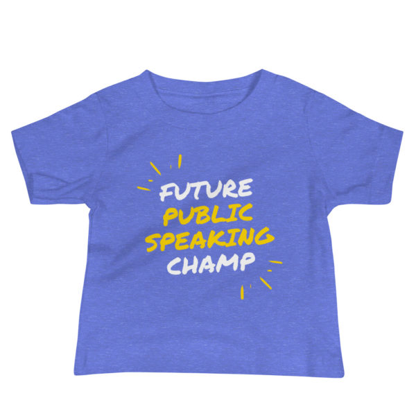 "Future Public Speaking Champ" Baby Jersey Short Sleeve Tee - Image 2