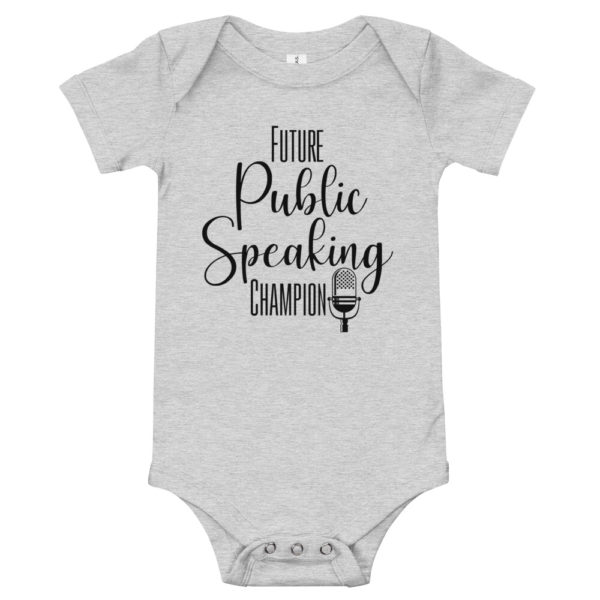 "Future Public Speaking Champion" Baby Onesie Shirt