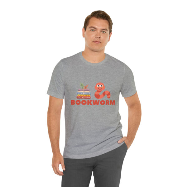 "BOOKWORM" Unisex Jersey Short Sleeve Graphic Tee, S - 3XL - Various Colors - Image 54