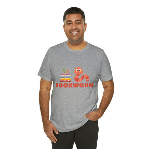 "BOOKWORM" Unisex Jersey Short Sleeve Graphic Tee, S - 3XL - Various Colors - Image 56