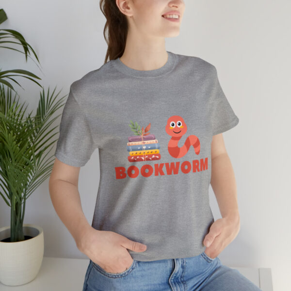 "BOOKWORM" Unisex Jersey Short Sleeve Graphic Tee, S - 3XL - Various Colors - Image 57