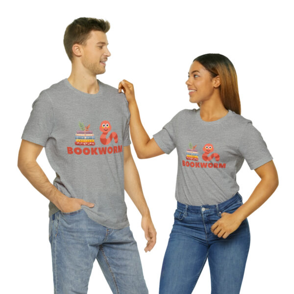 "BOOKWORM" Unisex Jersey Short Sleeve Graphic Tee, S - 3XL - Various Colors - Image 58