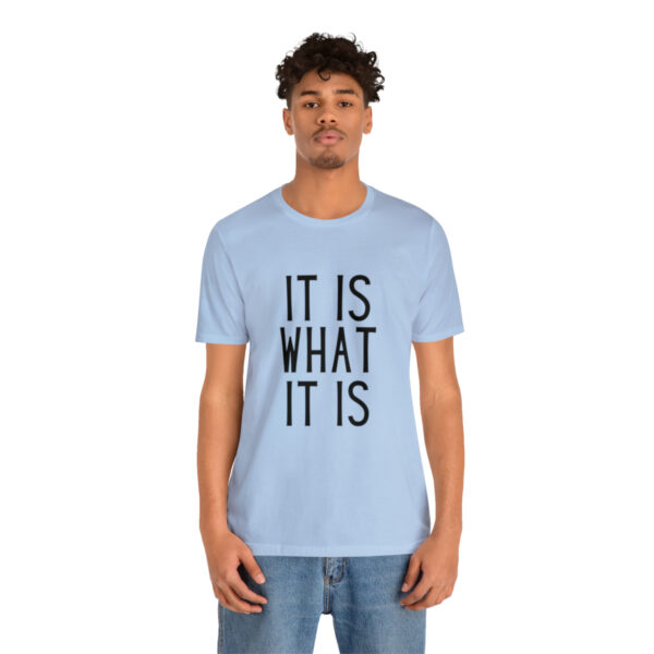"It Is What It Is" Unisex Jersey Short Sleeve Tee - Various Colors - Image 40