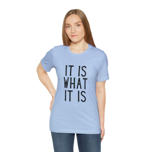 "It Is What It Is" Unisex Jersey Short Sleeve Tee - Various Colors - Image 41