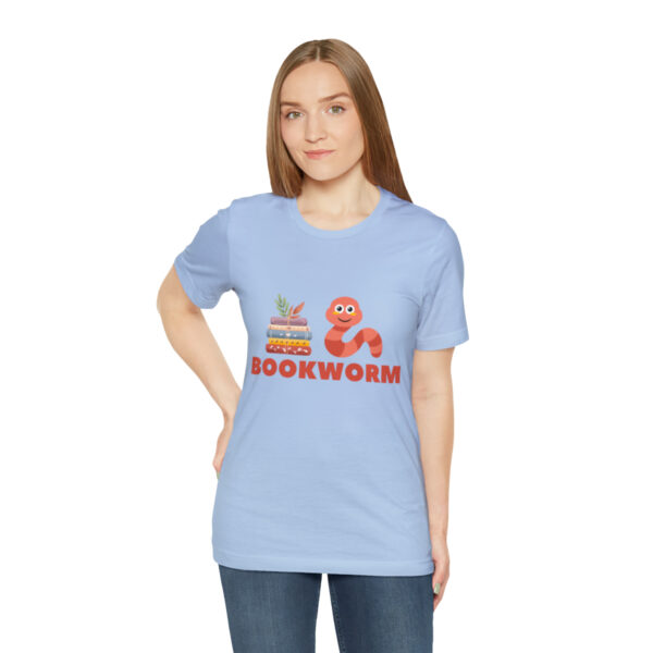 "BOOKWORM" Unisex Jersey Short Sleeve Graphic Tee, S - 3XL - Various Colors - Image 37