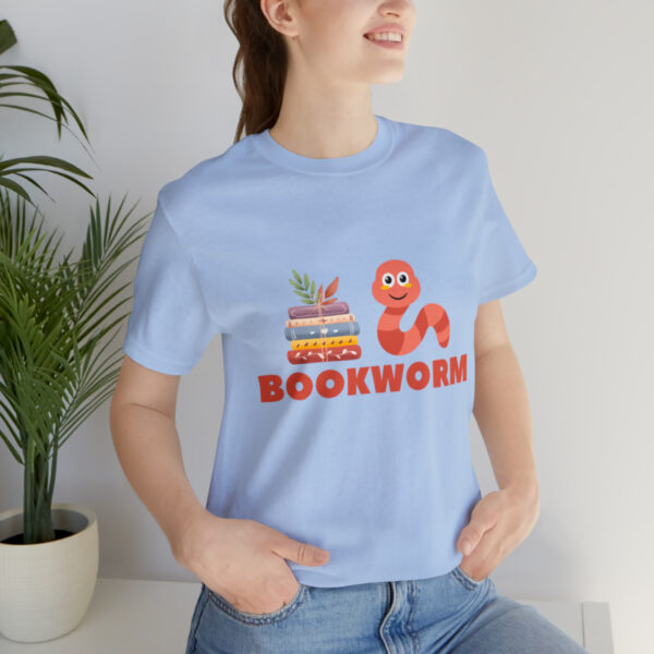"BOOKWORM" Unisex Jersey Short Sleeve Graphic Tee, S - 3XL - Various Colors - Image 45