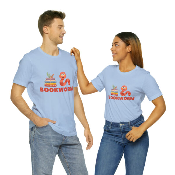 "BOOKWORM" Unisex Jersey Short Sleeve Graphic Tee, S - 3XL - Various Colors - Image 46