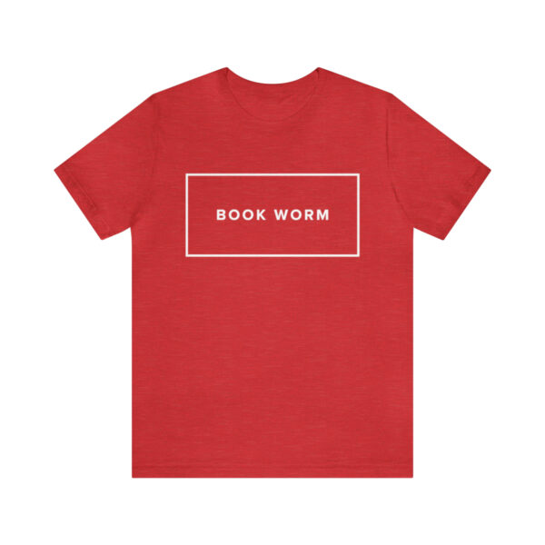 "Book Worm" Unisex Jersey Short Sleeve Tee - White Text, S - 3XL, Various Colors - Image 62