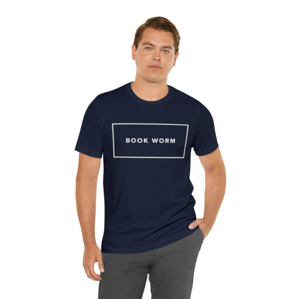 "Book Worm" Unisex Jersey Short Sleeve Tee - White Text, S - 3XL, Various Colors - Image 31