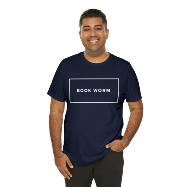 "Book Worm" Unisex Jersey Short Sleeve Tee - White Text, S - 3XL, Various Colors - Image 33
