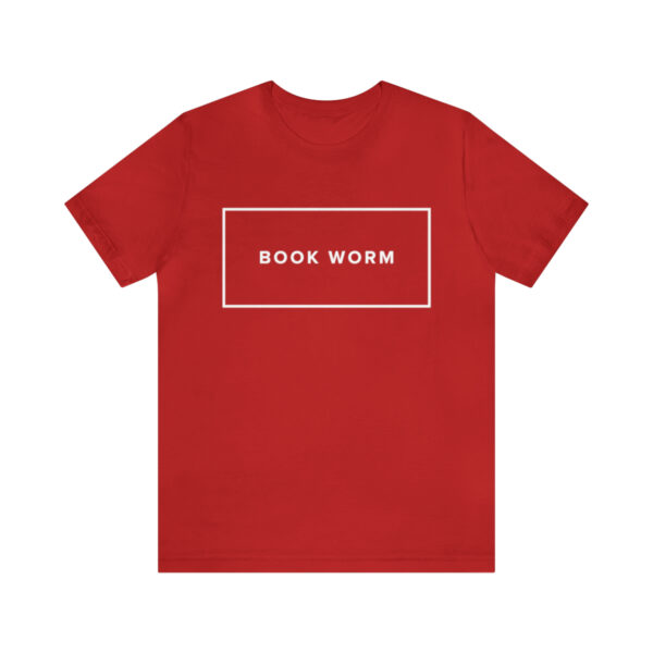 "Book Worm" Unisex Jersey Short Sleeve Tee - White Text, S - 3XL, Various Colors - Image 74