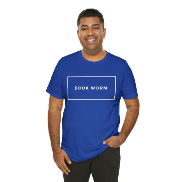 "Book Worm" Unisex Jersey Short Sleeve Tee - White Text, S - 3XL, Various Colors - Image 21