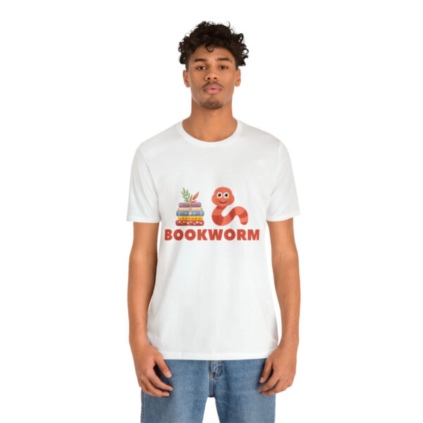 "BOOKWORM" Unisex Jersey Short Sleeve Graphic Tee, S - 3XL - Various Colors - Image 5