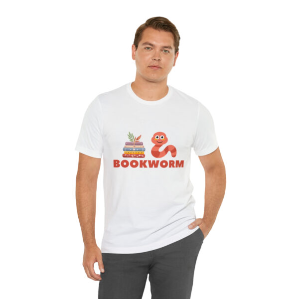 "BOOKWORM" Unisex Jersey Short Sleeve Graphic Tee, S - 3XL - Various Colors - Image 6