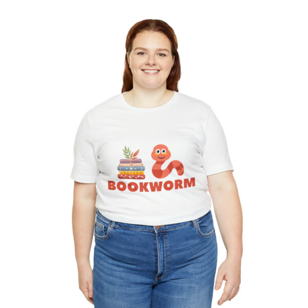 "BOOKWORM" Unisex Jersey Short Sleeve Graphic Tee, S - 3XL - Various Colors - Image 7