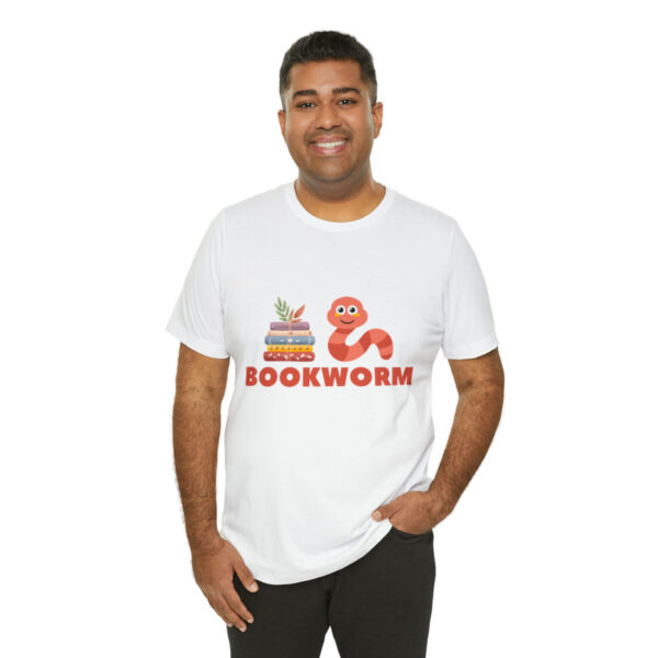 "BOOKWORM" Unisex Jersey Short Sleeve Graphic Tee, S - 3XL - Various Colors - Image 8