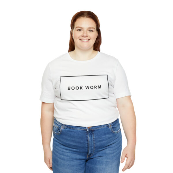 "Book Worm" Unisex Jersey Short Sleeve Tee - S - XL, Various Colors - Image 7