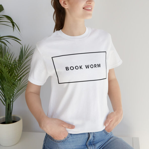 "Book Worm" Unisex Jersey Short Sleeve Tee - S - XL, Various Colors - Image 9