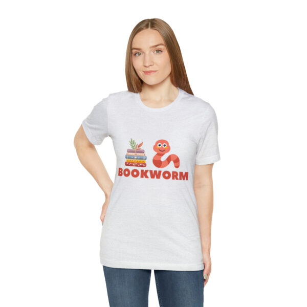 "BOOKWORM" Unisex Jersey Short Sleeve Graphic Tee, S - 3XL - Various Colors - Image 13