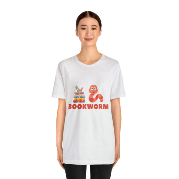 "BOOKWORM" Unisex Jersey Short Sleeve Graphic Tee, S - 3XL - Various Colors - Image 16