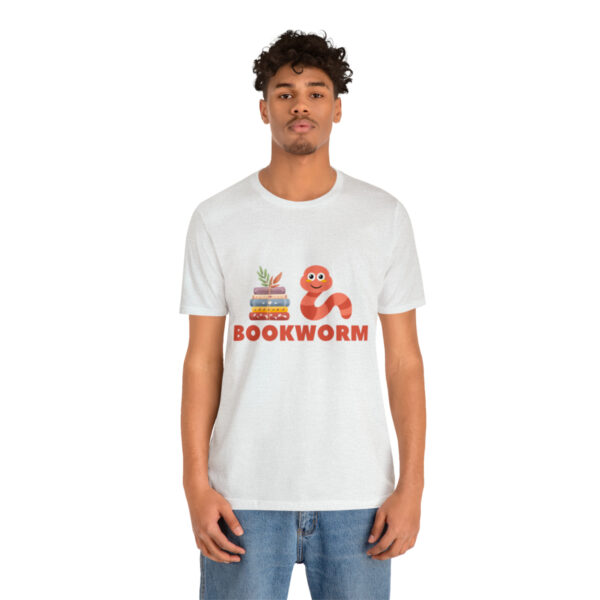 "BOOKWORM" Unisex Jersey Short Sleeve Graphic Tee, S - 3XL - Various Colors - Image 17
