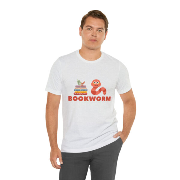 "BOOKWORM" Unisex Jersey Short Sleeve Graphic Tee, S - 3XL - Various Colors - Image 18