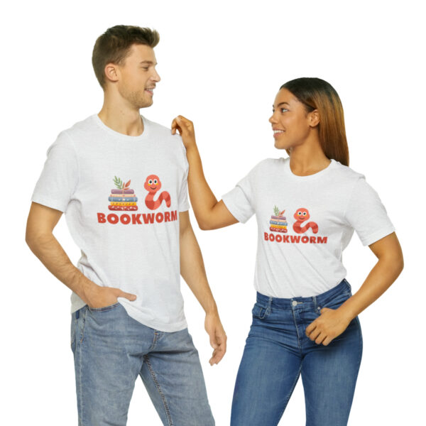"BOOKWORM" Unisex Jersey Short Sleeve Graphic Tee, S - 3XL - Various Colors - Image 22
