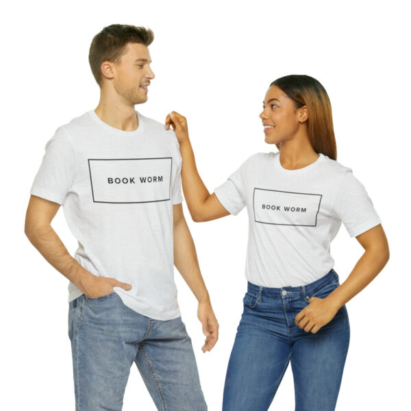 "Book Worm" Unisex Jersey Short Sleeve Tee - S - XL, Various Colors - Image 22