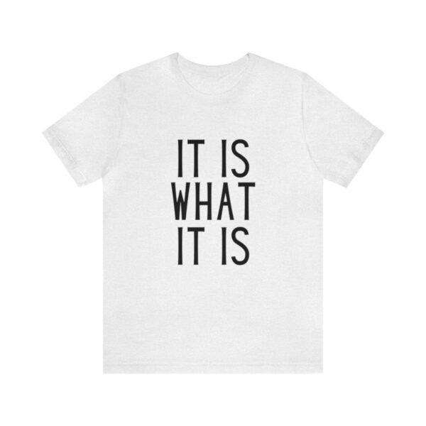 "It Is What It Is" Unisex Jersey Short Sleeve Tee - Various Colors - Image 14