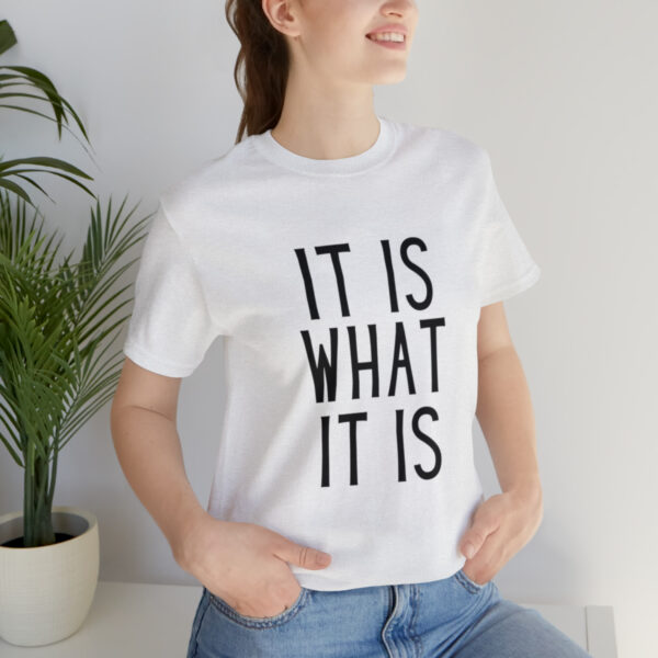 "It Is What It Is" Unisex Jersey Short Sleeve Tee - Various Colors - Image 21