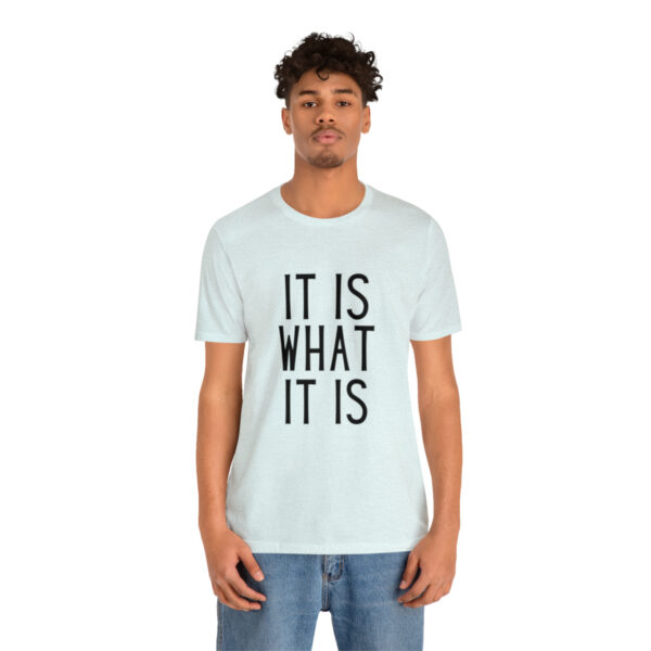 "It Is What It Is" Unisex Jersey Short Sleeve Tee - Various Colors - Image 28