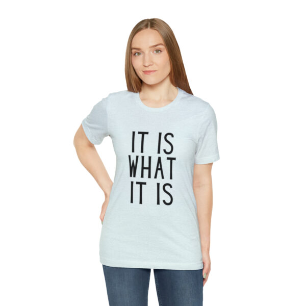 "It Is What It Is" Unisex Jersey Short Sleeve Tee - Various Colors - Image 29