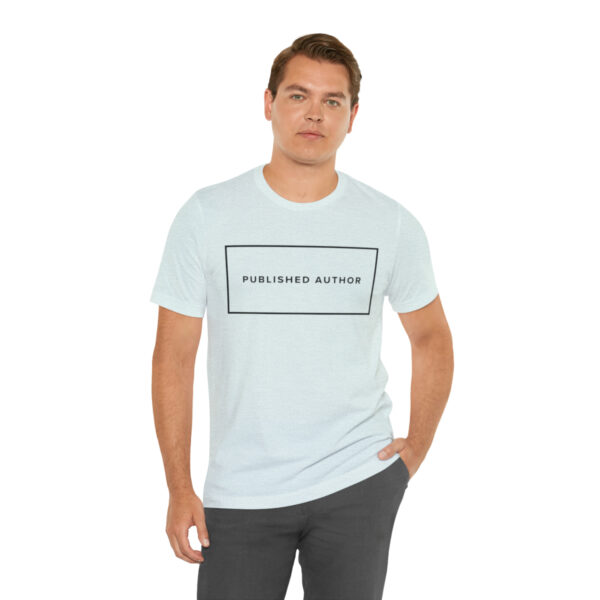 "Published Author" Unisex Jersey Short Sleeve Tee, Black Text, S - 3XL, Various Colors - Image 30