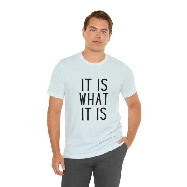 "It Is What It Is" Unisex Jersey Short Sleeve Tee - Various Colors - Image 30