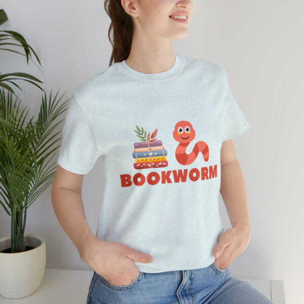 "BOOKWORM" Unisex Jersey Short Sleeve Graphic Tee, S - 3XL - Various Colors - Image 33