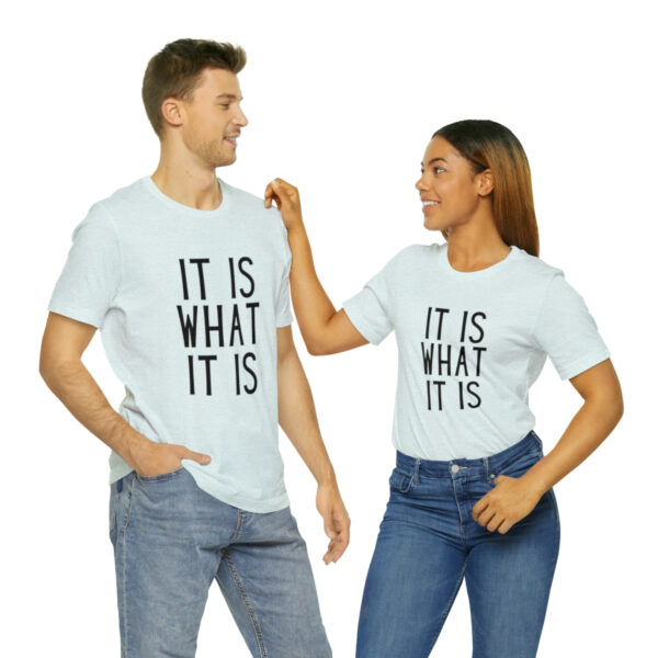 "It Is What It Is" Unisex Jersey Short Sleeve Tee - Various Colors - Image 34