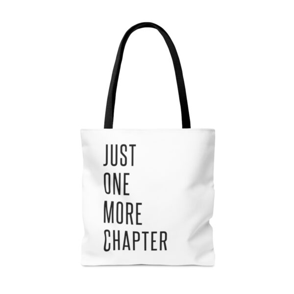 "Just One More Chapter" Tote Bag for Book Lovers - Image 3