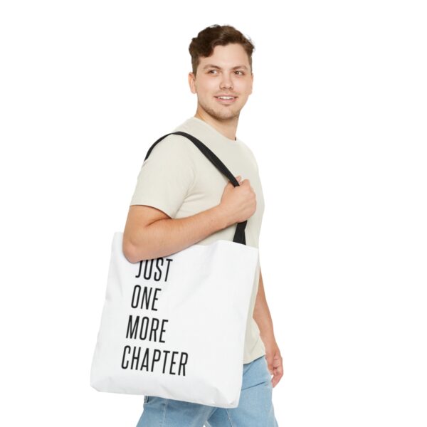 "Just One More Chapter" Tote Bag for Book Lovers - Image 4